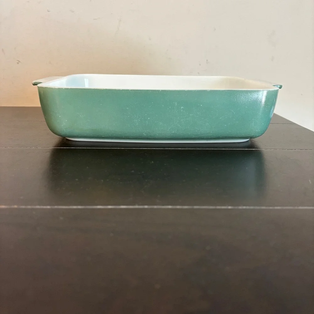 Vintage PYREX | 1953 Promo HEINZ | 507B | Seafoam Green Casserole Dish | 9x7